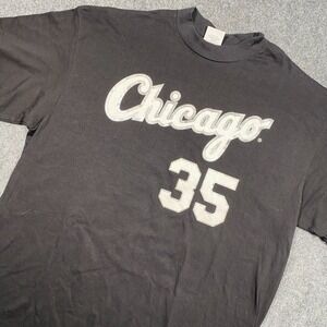 MLB Chicago White‎ Sox Frank Thomas #35 Majestic T-Shirt Size XL Made In USA
